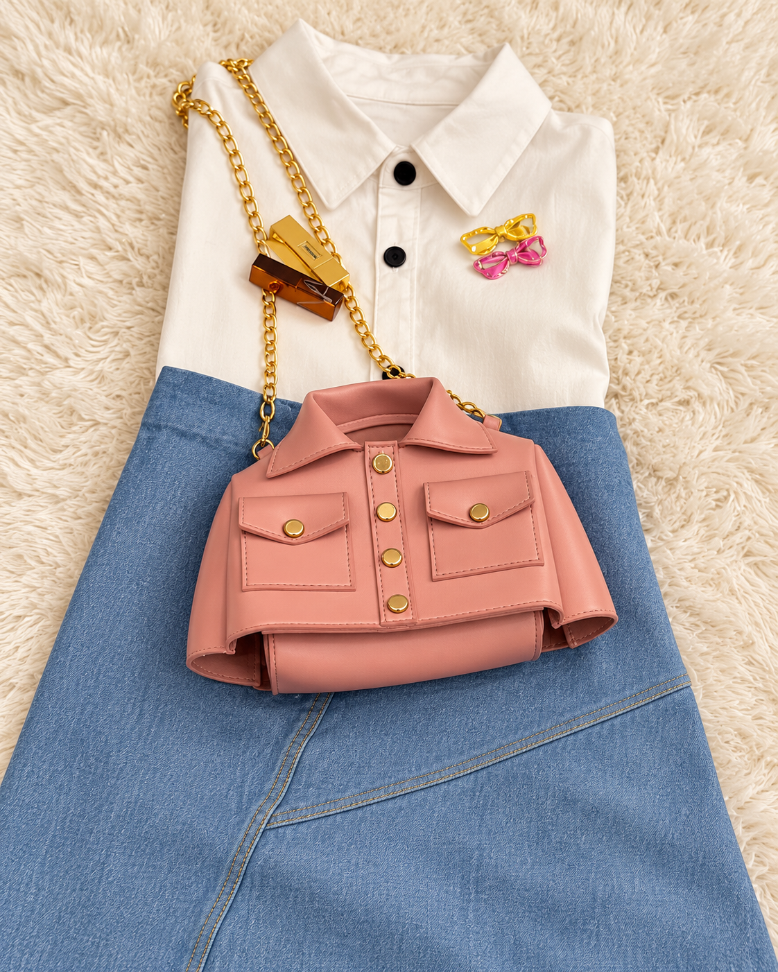 The Jacket Bag- Pink