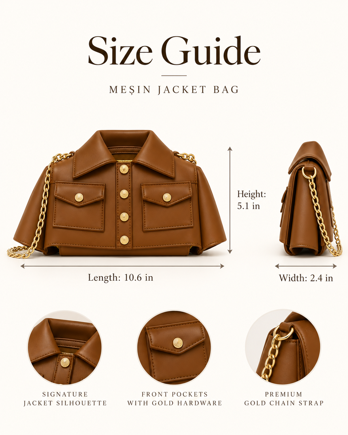 The Jacket Bag- Red - Image 3