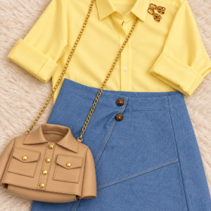 The Jacket Bag- Beige