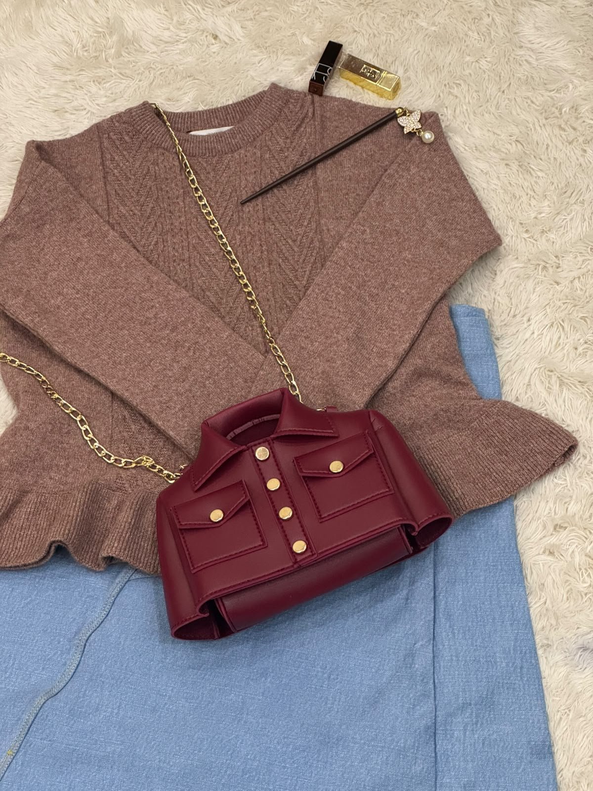 The Jacket Bag- Red